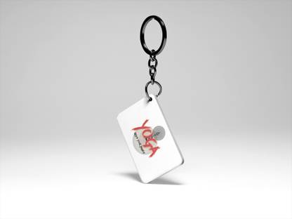 MiTrends Reach your Balance Text - Printed Keychains(Pack Of 2) Key Chain