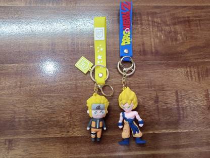 B inik Naruto Keychain with Hook & Straps Key Chains & Collectible for Anime Fans Key Chain