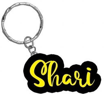 SY Gifts Shari Name Black Yellow Name Keychain Key Chain