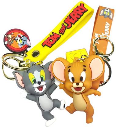gtrp Tom and Jerry Keychain + Bag charm + Strap (Set of 2) Key Chain