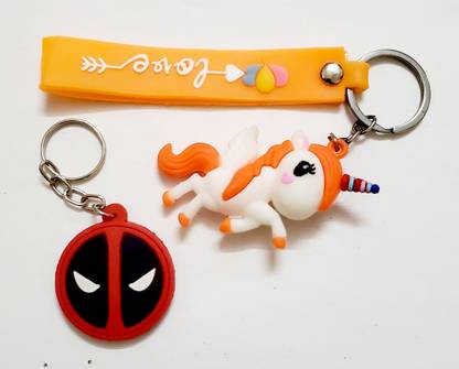 ShopTalk Deadpool with band unicorn keychain Key Chain