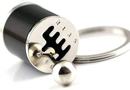 ELIE INDIA Shifter Gear 6 Speed, Mini Car Stick Knob Keyring Gearbox Creative Car Key Chain Key Chain