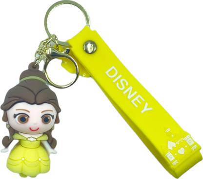 Fullkart Princess Belly 3D PVC Silicone Rubber Keychain with Lanyard Hook Key Chain