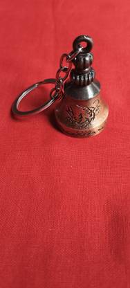 JIVASPARKSCOLLECTIONS Guardian Bell For Bike ,Car,Bags and KeysTibetan Good Luck Key Ring Bell Copper Key Chain