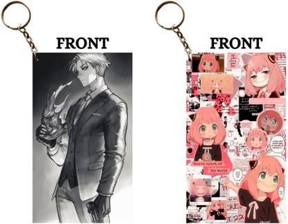 Hariyaali Enterprises LLP Spy X Family LOID IN MASK AND ANYA CUTIE Unique Style 2 pcs Combo Key Chain