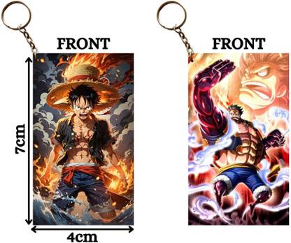 Hariyaali Enterprises LLP LUFFY RAGE IS BAD X GEAR 4TH BOUNCE MAN Unique Style 2 pcs Combo Key Chain