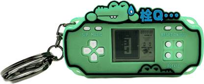 Buko Retro Classic Game Pendant Playable Mini Games with Key Ring (Green) Key Chain
