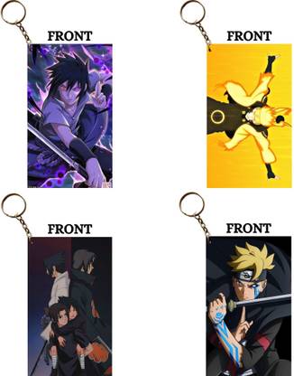 Hariyaali Enterprises LLP Naruto BORUTO NARUTO SASUKE AKATSUKI Unique Style 4 pcs Combo Key Chain