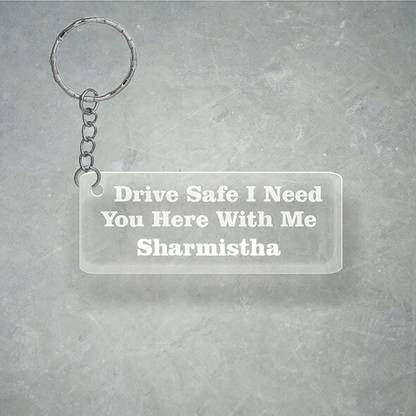 SY Gifts Drive SafeDesign With Sharmistha Name Key Chain