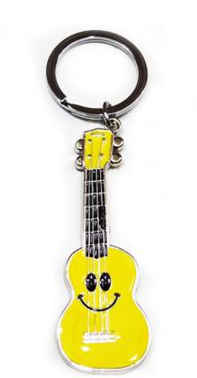 FASHION FEVER CLASSY METAL GUITAR WITH SMILEY Key Chain