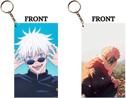 Hariyaali Enterprises LLP Jujutsu Kaisen GOJO POSE ITADORI TAKING A PICTURE Unique Style 2 pcs Combo Key Chain