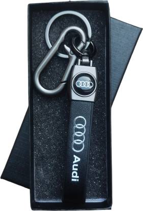 JNV Leather Keychain Compatible With Audi Cars A4 | A6 | Q3 | Q5 | Q7 | Q8 Car Key Chain
