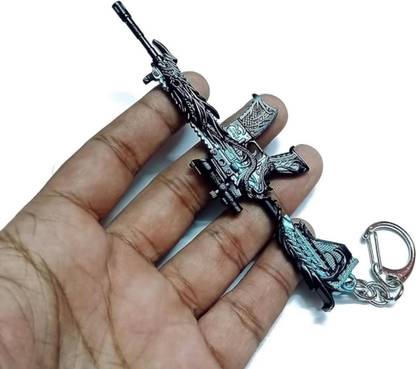 HappierYou M416 Glacier PUBG Gun Keychain | Multicolour Glacier PUBG Gun Keychain T002 Key Chain
