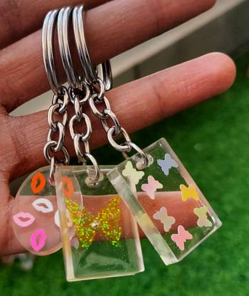 sreearts resin keychain set of 3 Key Chain