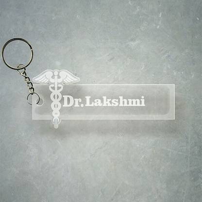 SY Gifts Doctor Logo Desigh With Lakshmi Name Key Chain