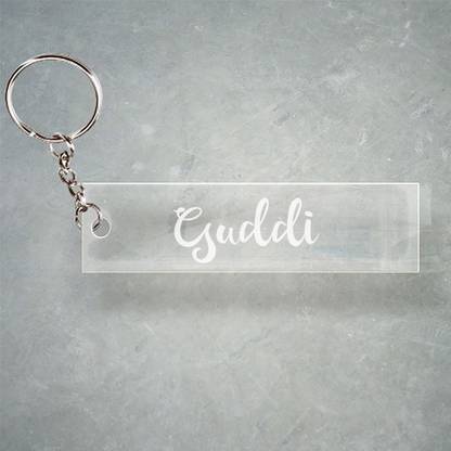SY Gifts Guddi T Name Keychain O1 218 Key Chain