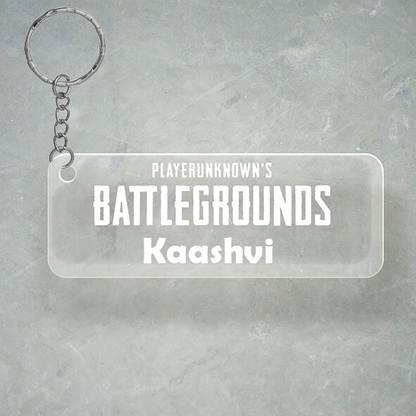 SY Gifts PUBG Design With Kaashvi Name Key Chain