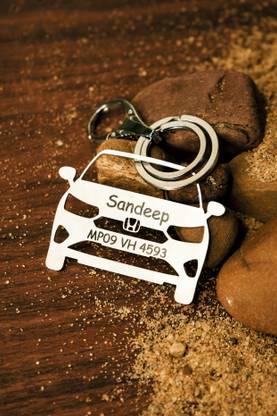 Genesis Arts Personalized Car Key Ring | Compatible with Honda Car Models Key Chain
