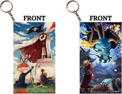 Hariyaali Enterprises LLP One Piece LUFFY BATTLE WITH KAIDO AFTER ACE Unique Style 2 pcs Combo Key Chain