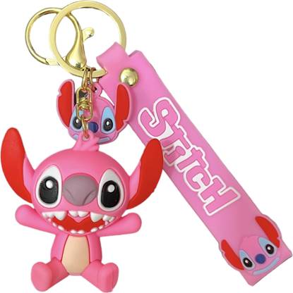 LABSDAR Silicone Angel Lilo & Stitch Character Key Chain