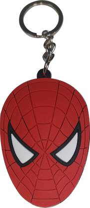 New Dimension Store All New Spider Man Face Alone with Realistic Red Color Dual side View Key Chain