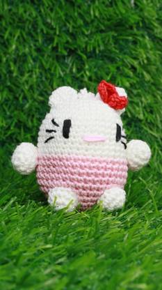 yarnwonders Crochet Hello Kitty (pink) Key Chain