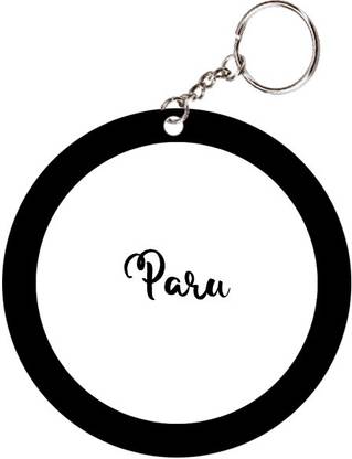 SY Gifts Paru Name Black Keychain Key Chain