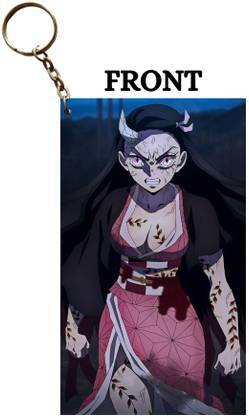 Hariyaali Enterprises LLP Demon Slayer NEZUKO DEMON MODE ATTACKING Key Chain