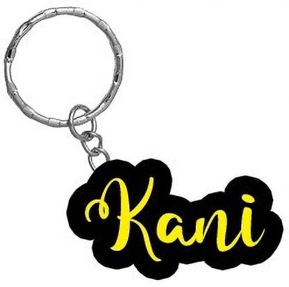 SY Gifts Kani Name Black Yellow Name Keychain Key Chain