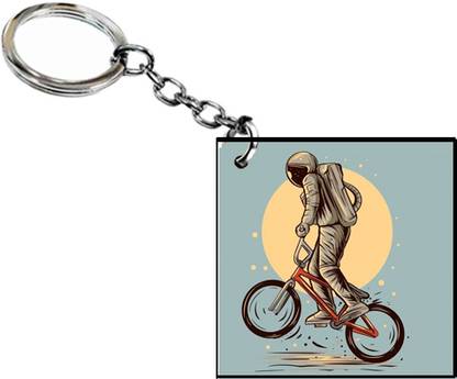 Shubham designer gallery Astronaut square key chain 142 - 01 Key Chain