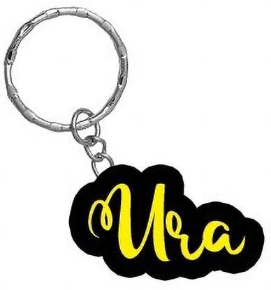 SY Gifts Ura Name Black Yellow Name Keychain Key Chain