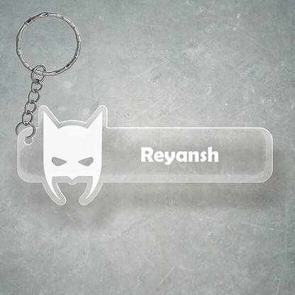 SY Gifts D2 Batman Keychain With Reyansh Name Key Chain