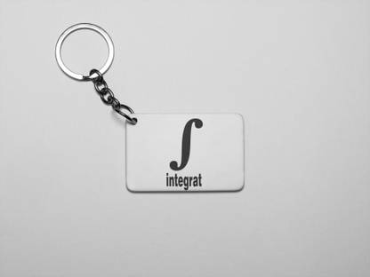 Rushaan Integrat - acrylic white keychains (Pack Of 2) Key Chain