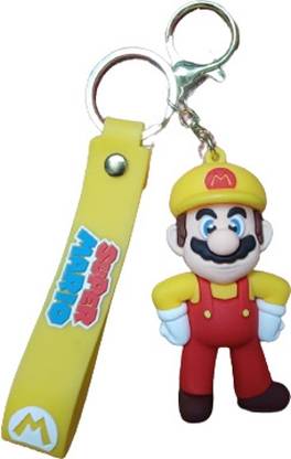 STAR JIVA Super Mario Bros 3D Keychain | Strap Charm & Hook Key Chain
