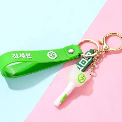 kawaii kart GOT7 Ahgabong Lightstick Keychain | Premium 3D Rubber KPOP Merchandise Keyrings Key Chain
