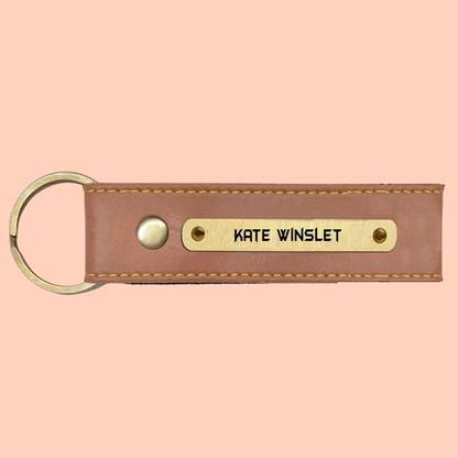 SY Gifts SYG Kate Winslet Name Vegan Leather Keychain Key Chain