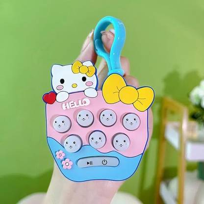 Mr. Auen Mini Hamster Memory Kitty Game Keychain Lighting And Musical Keychain Key Chain