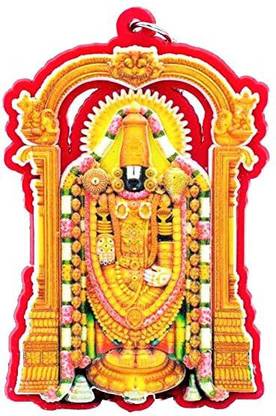 Meeko.com Keychain-Single Sided Tirupati Balaji Rubber Keychain for car bike Key Chain