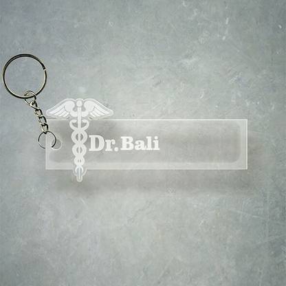 SY Gifts Doctor Logo Desigh With Bali Name Key Chain