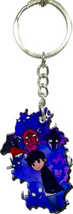 Weeb Corner Solo Leveling Cute Sung Jin-Woo with Shadow Aura Acrylic Keychain Key Chain