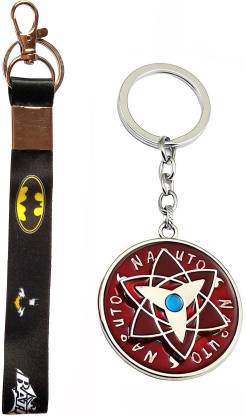 Meeko.com Spinning naruto and small batman tag Key Chain
