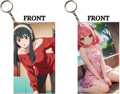 Hariyaali Enterprises LLP Spy X Family ANYA AND YOR UNBELIEVABLY HOT Unique Style 2 pcs Combo Key Chain