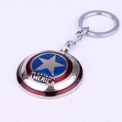 Aarav international captain-america-shield-keychainsilver Key Chain
