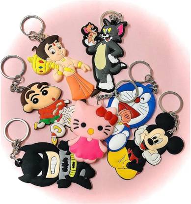 HAILEY QUEEN Stylish cartoon characters keychain for kids (7Pcs) Key Chain
