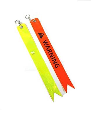 Autobrand Bike Radium Warning Tag for Bajaj Pulsar (Pack of 2) Key Chain