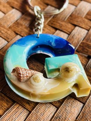 crafcan Resin ocean theme keychain Key Chain