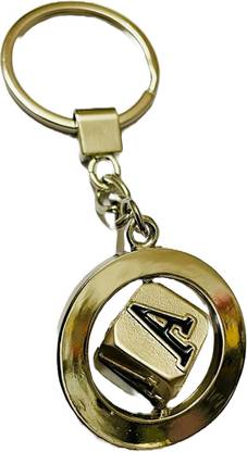 Next Gen Keychains Alphabet A rotating premium quality keychain for men & woman Key Chain