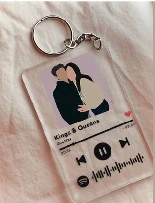 brightwatch Spotify resin Art Keychain printing Key Chain