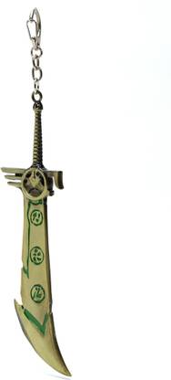 Daiyamondo Get This LOL Big Green Metal Sword Weapon For Action Game Lover Perfect Gift ` Key Chain