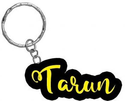 SY Gifts Tarun Name Black Yellow Name Keychain Key Chain